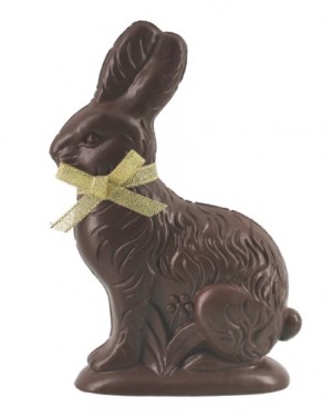 Small Faux Chocolate Rabbit Figure