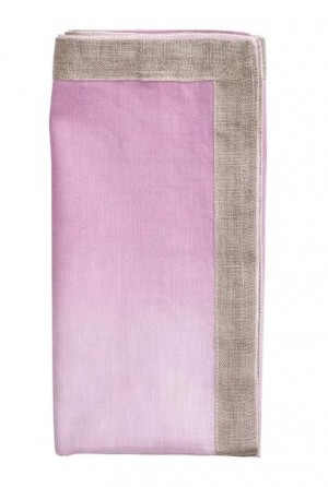 Dip Dye Napkin in Lilac Set/4