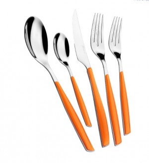 Glamour Five Piece Place Setting in Orange