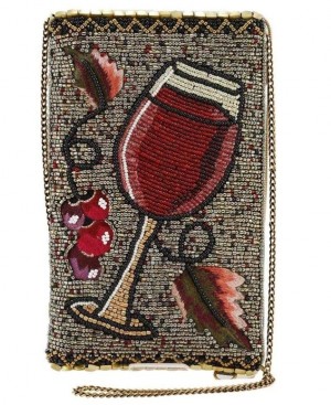 Vino Beaded Crossbody Phone Bag