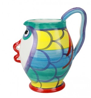 Pesci Colorati Figural Large Pitcher