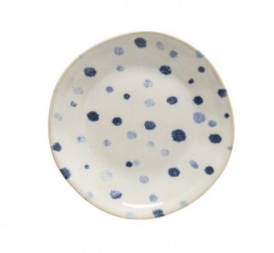 Nantucket White Dots Salad Plate