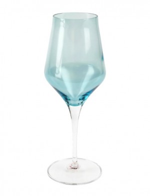 Contessa Teal Water Glass Set/4