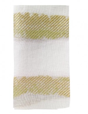 Brushstroke Fern Napkin Set/4