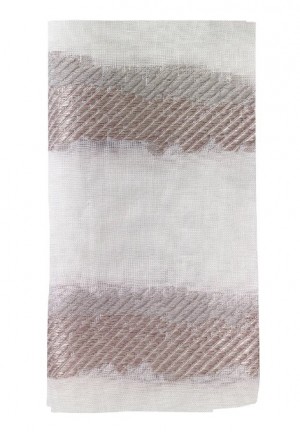 Brushstroke Silver Napkin Set/4