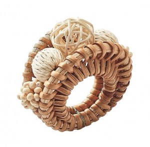 Playa Napkin Ring in Natural Set/4