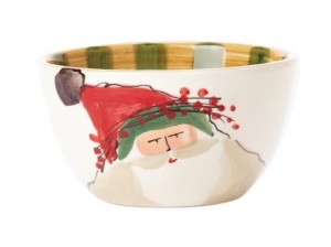 Old St. Nick Green Hat Cereal Bowl