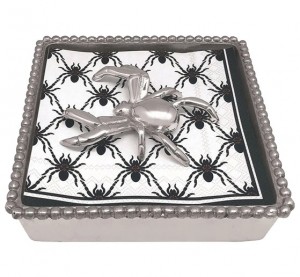 Spider Beaded Cocktail Napkin Box