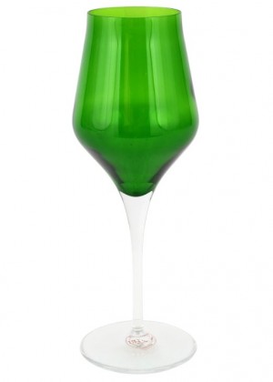 Contessa Emerald Wine Glass Set/4
