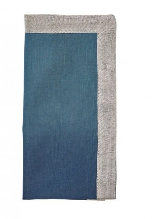 Dip Dye Napkin in Royal and Teal Set/4