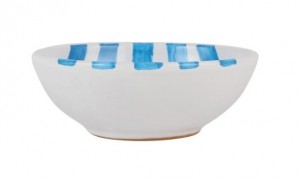 Amalfitana Aqua Stripe Cereal Bowl