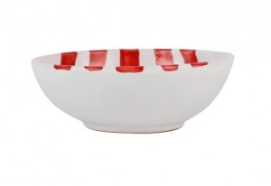 Amalfitana Red Stripe Cereal Bowl