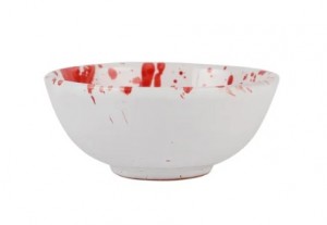 Amalfitana Red Splatter Dipping Bowl