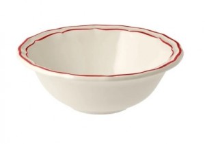 Filet Red Cereal Bowl