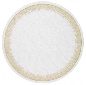 Flare Gold Round Placemat Set/4