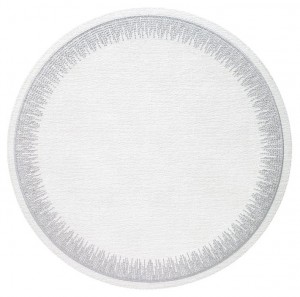Flare Silver Round Placemat Set/4