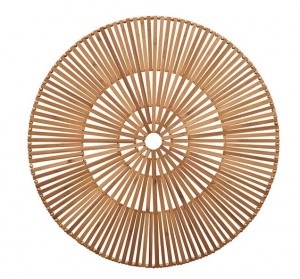 Spoke Placemat in Brown Set/4