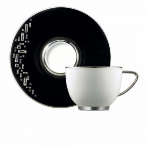 Diana Black Tea Cup and Saucer