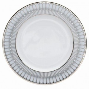 Arcades Grey and Platinum Dinner Plate