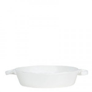 Lastra White Handled Round Baker