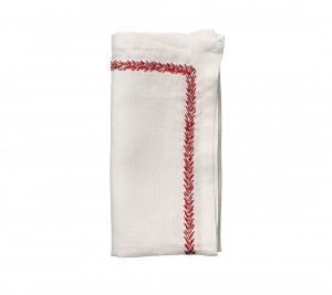 Jardin Napkin in Coral Set/4