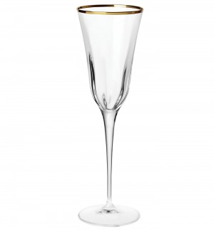 Optical Gold Champagne Glass