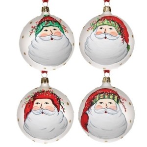 Old St. Nick Assorted Ornaments Set/4