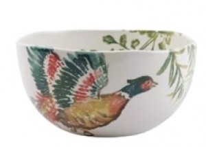 Fauna Pheasants Deep Serving Bowl