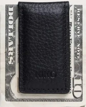 Magnetic Leather Money Clip