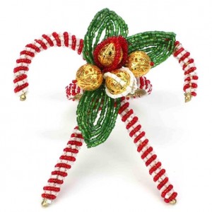 Candy Cane Napkin Ring Set/4