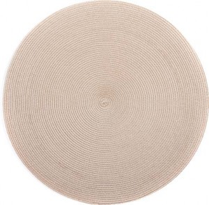 Round Placemat in Sand Set/4