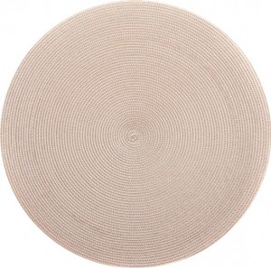 Round Placemat in Sand Set/4