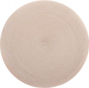 Round Placemat in Sand Set/4