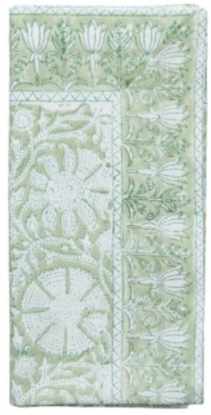 Provence Napkin in Mint Set/4