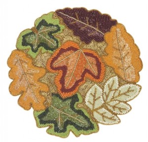 Autumn Beaded Placemat Set/4