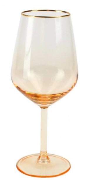 Rainbow Amber Wine Glasses Set/4