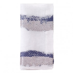 Brushstroke Navy Napkin Set/4