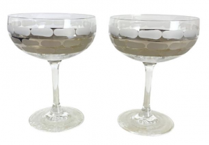 Truro Platinum Classic Coupe Glass Set/2