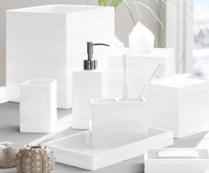 Cabana White Bath Accessories