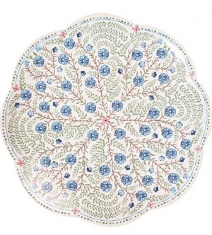 Villa Seville Scalloped Dessert/Salad Plate - Chambray