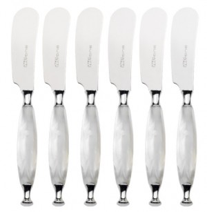 Country White Spreaders / Butter Knives Set 