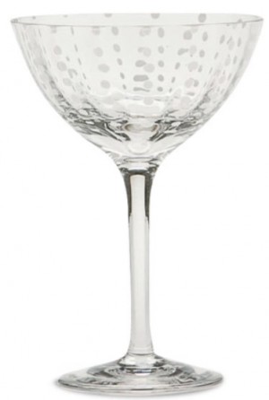Perle Clear Martini/Cocktail Goblet Set/2