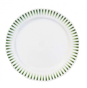 Sitio Stripe Dessert/Salad Plate Basil