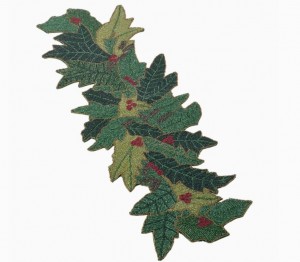 Beaded Holly Runner