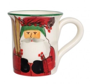 Old St. Nick Skiing Mug