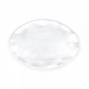 Ruffle White Small Oval Platter