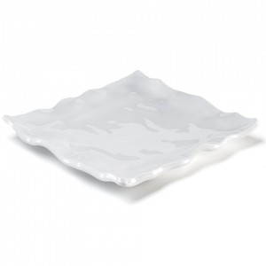 Ruffle White Square Serving Platter