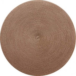 Round Placemat in Taupe Set/4