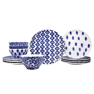 Santorini Assorted Twelve Piece Place Setting