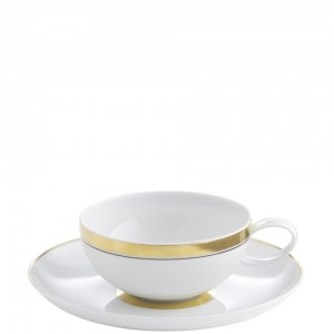 Domo Gold Tea Cup and Saucer